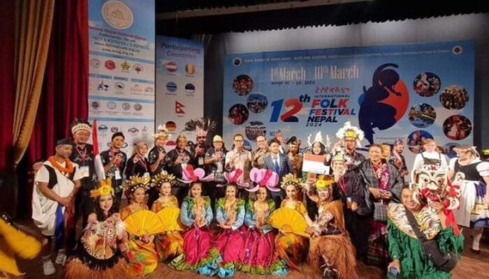 Membanggakan, Delegasi Tangsel Jadi Perwakilan Indonesia di Ajang International Folk Festival 2024 di Nepal