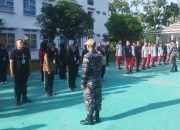 Spotmar Lanal TBA Berikan Latihan Dasar Disiplin Korps (LDDK) kepada SMKN 1 Perikanan