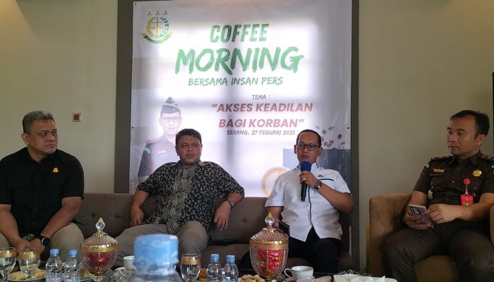Kejati Banten Gelar Coffee Morning bersama Insan Pers, Sosialisasikan Layanan Hukum Bagi Korban Tindak Pidana