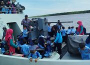 Mengenal Dunia Maritim, TK Al-Ikhsan dan PAUD Melati Kkunjungi Lanal Tanjung Balai Asahan