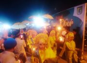 Ribuan Masyarakat Tanjung Beringin, Serdang Bedagai Helat Festival Pawai Obor Menyambut Ramadhan
