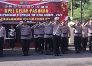 Polres Banjar Gelar Apel Pasukan Operasi Ketupat 2025 dalam rangka Pengamanan Mudik Lebaran