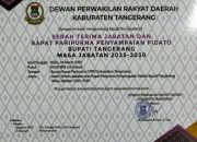 Sertijab Bupati Tangerang Segera Dilaksanakan