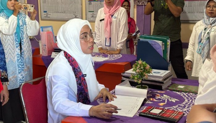 Ketua Tim Pembina Posyandu Provinsi Banten Tinjau Pelayanan 6 SPM Posyandu Gurame Kabupaten Tangerang