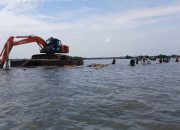 Pemprov Banten Lakukan Pembongkaran Sisa Pagar Laut di Desa Kohod Kabupaten Tangerang