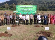 Peringati Hari Bumi Polres Banjar bersama BBWS Citanduy Gelar Aksi Penanaman Pohon