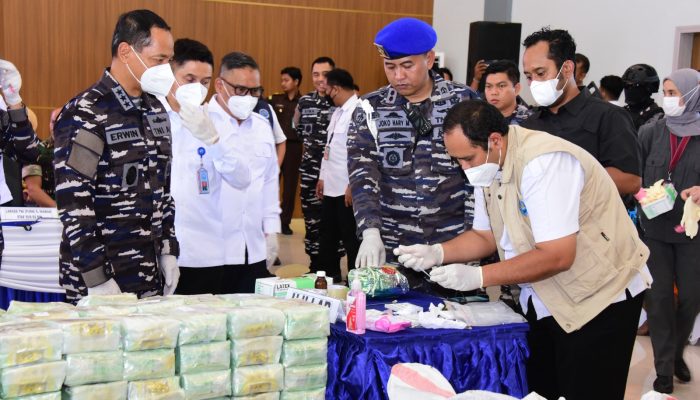 Fantastis! 2,061 Ton Barbuk Narkotika di Batam Dimusnahkan