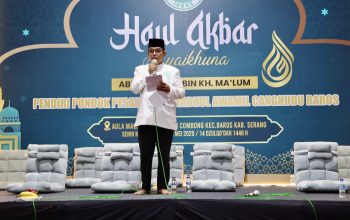 Gubernur Banten Andra Soni Hadiri Haul Akbar Abuya Shidiq Bin KH Ma’lum Cangkudu Baros