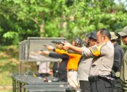 Guna Proteksi Keamanan dan Tingkatkan Kemampuan Personil Polres Banjar Gelar Latihan Menembak