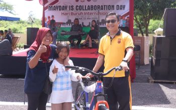 Peringatan May Day di Banjar Polres Banjar Bersama Buruh Sinergi Gelar Bakti Sosial dan Jalan Sehat