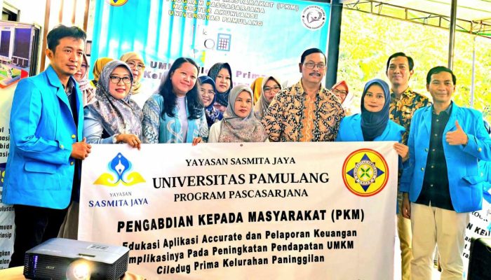 Mahasiswa Magister Akuntansi Unpam Selenggarakan PKM di Paninggilan Tangerang