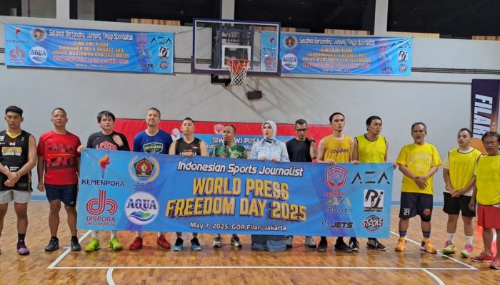 Peringati Hari Kebebasan Pers 2025, Ketua Umum PWI Pusat Apresiasi Turnamen Basket Siwo PWI Pusat 3×3