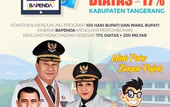 Sambut Akhir 100 Hari Program Kerja Bupati dan Wabup Tangerang, Penerimaan Pajak Daerah Kab Tangerang Tumbuh 17 Persen