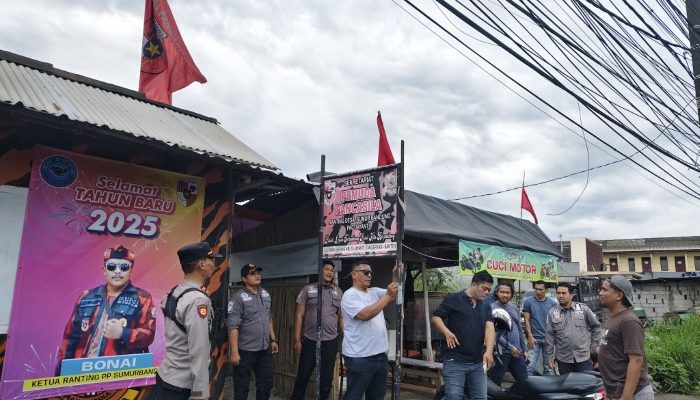 Tindak Premanisme, TNI dan Polri Bongkar Posko Ormas di Kab Tangerang