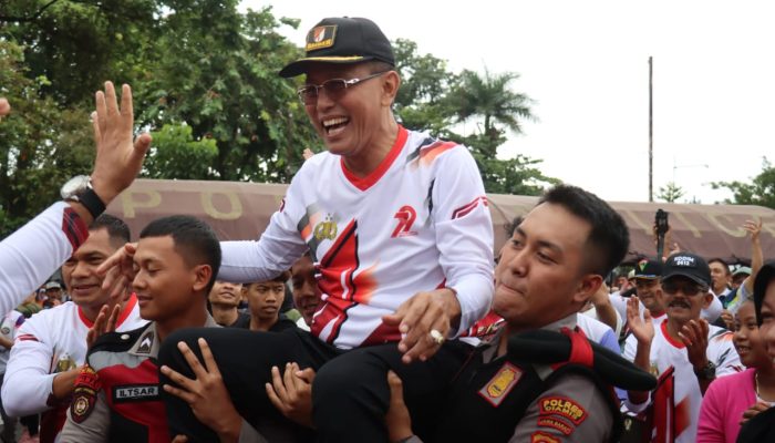 Bupati Berasama Ribuan Masyarakat Ciamis Ikut Bahagia Rayakan Hari Bhayangkara ke 79