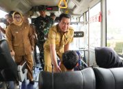 Maesyal Intan Ujicoba Angkutan Sekolah Gratis Untuk Pelajar