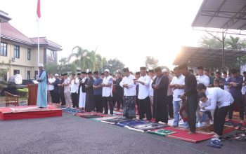 Polres Banjar Rayakan Idul Adha dan Qurban Bersama Masyarakat