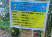 Proyek Pengerasan Jalan di Desa Tanjung Parapat Diduga Asal Jadi, Tokoh Pemuda Desak Inspektorat Turun Tangan