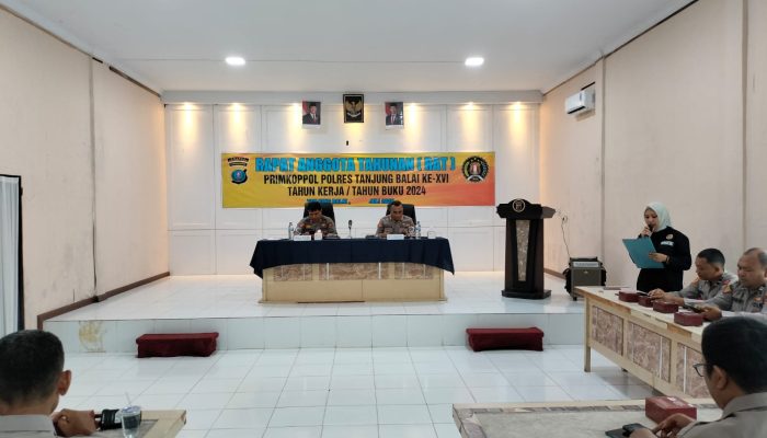 Gelar RAT, Primkoppol Polres Tanjungbalai Berkomitmen Sejahterakan Anggota