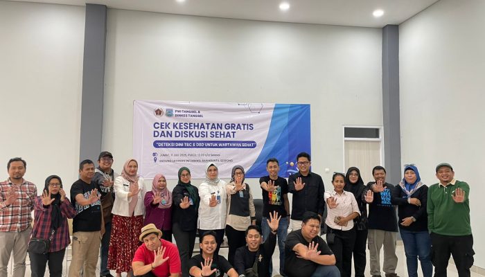 Peduli Kesehatan Wartawan, PWI Tangsel dan Dinkes Gelar Cek Kesehatan Gratis