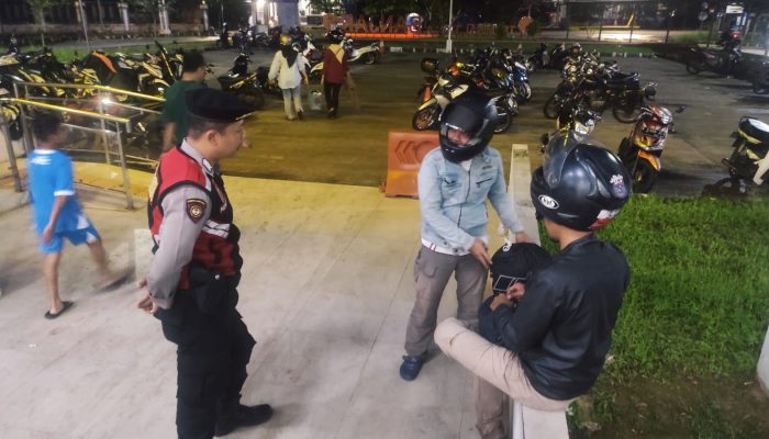 Cegah Aksi Kriminal Unit Patroli Perintis Presisi Pores Banjar Himbau Kamtibmas Pada Malam Hari