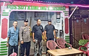 Polsek Teluk Nibung Pantau Pos Ronda, “Hubungi 110 Bila ada Tindak Premanisme”
