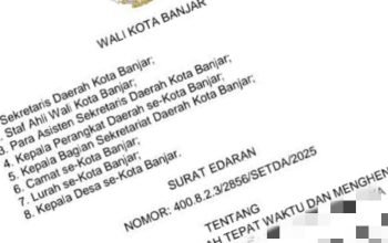Saat Adzan Berkumandang Aktivitas Rapat Harap Berhenti Sejenak, Ada Surat Edaran Walikota Banjar