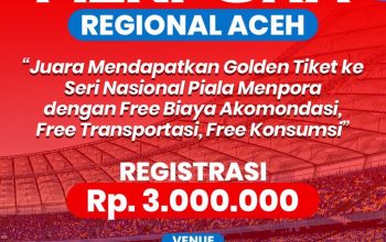 Ayo Rebut Golden Ticket Piala Menpora U-15 Akan Bergulir di Aceh Tamiang