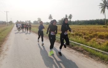 Pratu Ongki Saleh Raih Pelari Tercepat Fun Run Sunset 8K Sergai