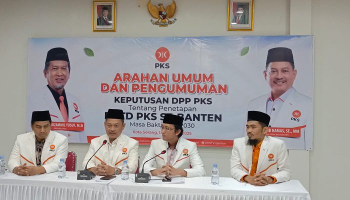 Ditetapkan DPP, DPW PKS Banten Resmi Umumkan DPTD periode 2025-2030