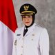 Intan Himbau Warga Kab Tangerang Kibarkan Bendera Merah Putih
