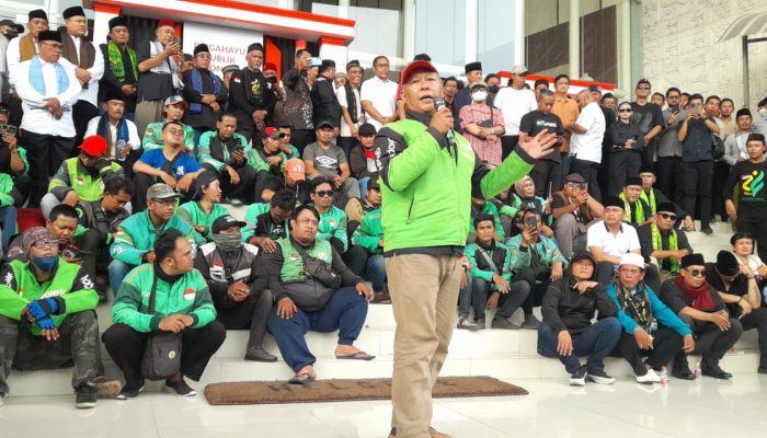 Ojol Tangsel Aksi Damai di DPRD, Tegaskan Komitmen Jaga Kondusifitas Kota