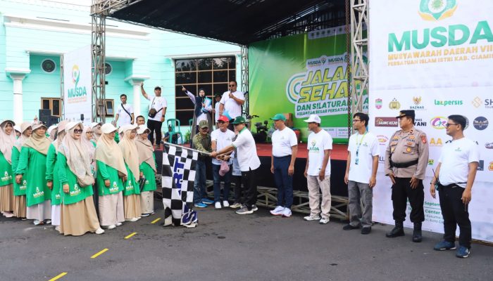 Polres Ciamis Amankan Musda dan Jalan Sehat PD Persis