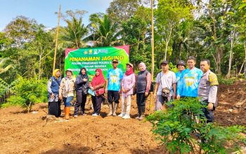 Polres Banjar dan Dinas Pertanian Tanam Jagung di Lahan 1 Hektare