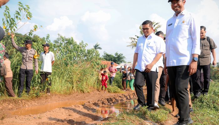 Masuk Program Bang Andra, Gubernur Banten Andra Soni Tinjau Jalan Poros Desa Sindang Asih – Badak Anom Kabupaten Tangerang