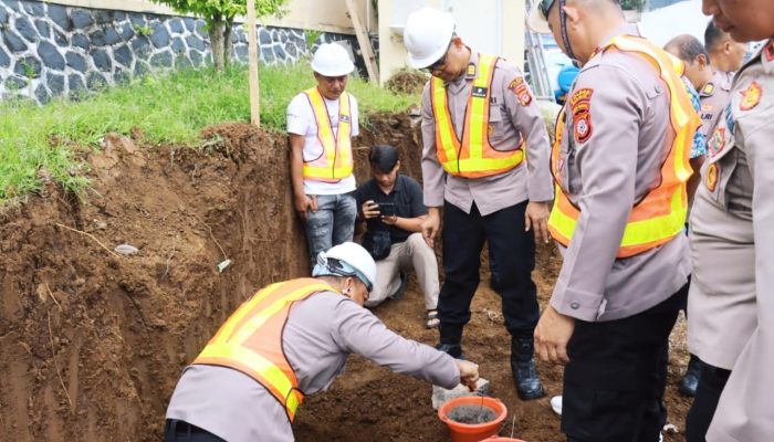 Peletakan Batu Pertama, Polres Ciamis Segera Miliki 4 Venue Olah Raga di Makopolres