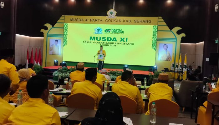 Musda XI, Fahmi Hakim Serukan Kebangkitan dan Kesolidan Kader Golkar di Kabupaten Serang