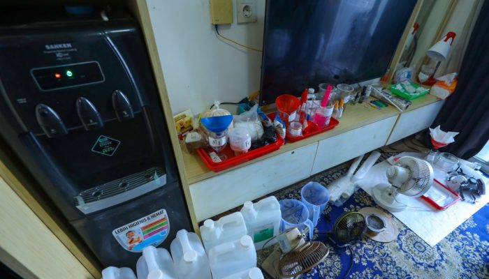 BNN Berhasil Ungkap Kasus Pabrik Sabu Rumahan di Apartemen