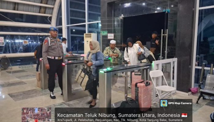 Polsek Teluk Nibung Lakukan Pengamanan Pelabuhan