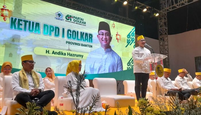Hadiri Puncak Perayaan HUT ke 61 Partai, Ini Pesan Andika Hazrumy ke Fraksi Golkar Tangsel