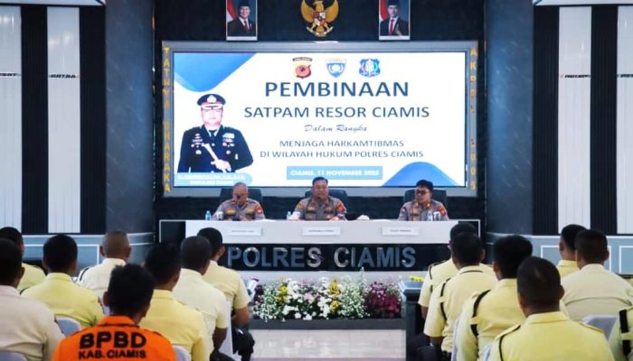 Polres Ciamis Perkuat Pembinaan Satpam sebagai Mitra Strategis dalam Menjaga Harkamtibmas