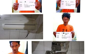 Curi AC Warga, 4 Pria di Tanjungbalai Ditangkap Polisi