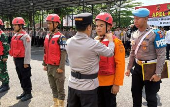 Polres Banjar Gelar Apel Siaga Menghadapi Potensi Bencana Alam 2025