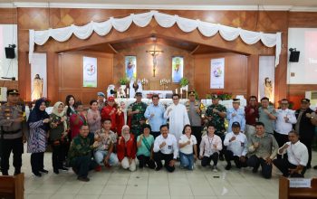 Bupati Bareng Forkopimda Monitoring Pelaksanaan Ibadah Natal di Pasar Kemis