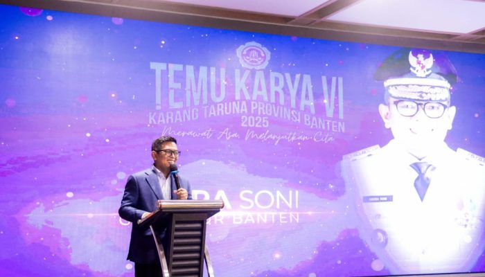 Gubernur Andra Soni: Karang Taruna adalah Garda Terdepan Kesetiakawanan Sosial