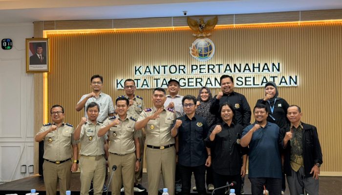 Dorong Transparansi Layanan Pertanahan, Kantah Tangsel Gandeng PWI Tangsel