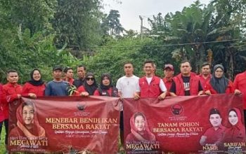 Peringati Ulang Tahun Megawati Soekarnoputri ke-79, Fraksi PDI-Perjuangan Kota Serang Do’akan Ketum Hinga Aksi Tanam Pohon
