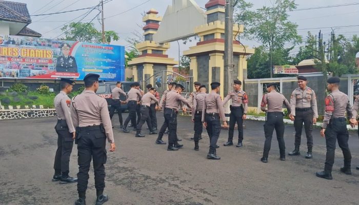 Sat Samapta Polres Ciamis Latihan Pengawalan, Tingkatkan Profesionalisme Dalmas