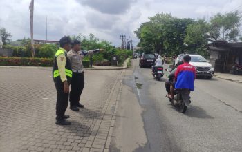 Cegah Laka, Satlantas Polresta Tangerang Perkuat Pengawasan Jalan Pasar Kemis
