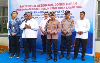 Bupati Maesyal Bareng Forkopimda Dampingi Kapolri Gelar Baksos di PT Chingluh